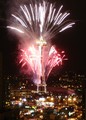 Seattle Space Needle celebrates the new year.