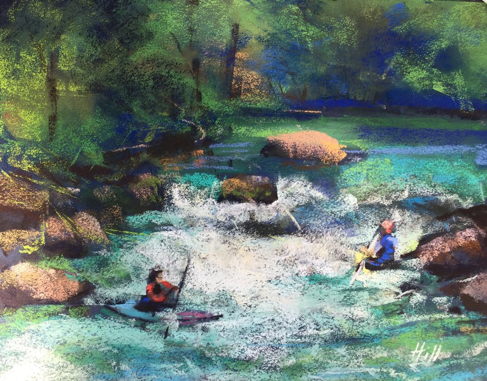 Kayakers at Rattlesnake Rapids